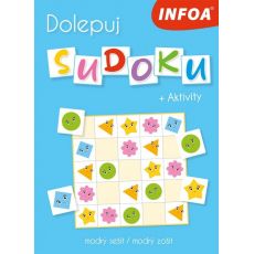 Dolepuj sudoku + aktivity modrý zošit
