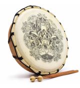 Hamsa Šamanský Bubon s Dvomi Paličkami