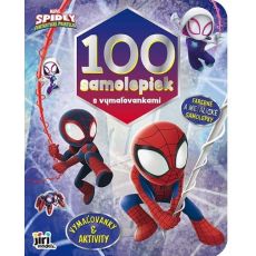 100 samolepiek s maľovankami Spidey