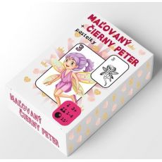 Maľovaný Čierny Peter víly (26 kariet + pastelky)M