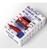 Maľovaný Čierny Peter autá (26 kariet + pastelky)