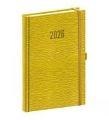 NOTIQUE Denný diár Rivoli 2026, žltozelený, 15 x 21 cm