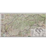 Mapa - Slovensko nástenná cestná - komis