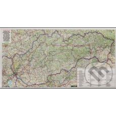 Mapa - Slovensko nástenná cestná - komis
