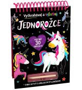 Jednorožce - Vyškrabávaj a vyfarbuj