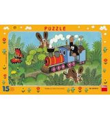 Puzzle Dino Krtek a lokomotiva