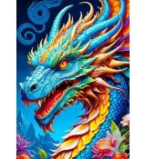 Puzzle - Modrý drak 1000