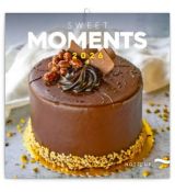 NOTIQUE Poznámkový kalendár Sladké chvíľky 2026, 30 x 30 cm