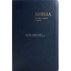 Biblia: Starý a Nový zákon s biblickými mapami (modrá)