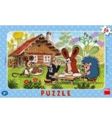 Puzzle 15 Krtek na návštěvě deskové