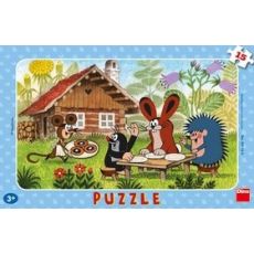 Puzzle 15 Krtek na návštěvě deskové