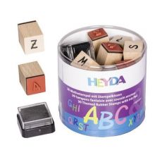 Drevené pečiatky - Abeceda 30 ks