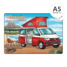 Omaľovánka A5 Karavany