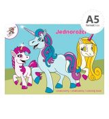 Omaľovánky A5 Jednorožci LUX