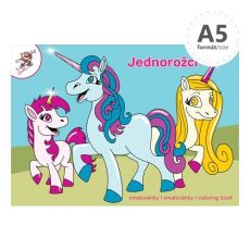 Omaľovánky A5 Jednorožci LUX