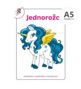 Omaľovánka A5 Jednorožci