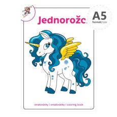 Omaľovánka A5 Jednorožci