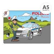 Omaľovánka A5 Polícia
