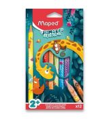 Pastelky Jungle fever Jumbo 12 ks