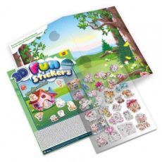 Trblietavé 3D nálepky - Mláďatká