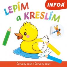 Lepím a kreslím - červený zošit