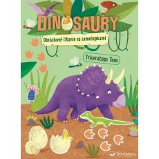 Dinosaury - Obrázkové čítanie so samolepkami