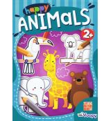Happy Animals omaľovanka
