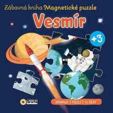 Vesmír - magnetické puzzle - zábavná kniha