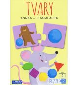 Tvary - knižka + 10 skladačiek