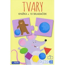 Tvary - knižka + 10 skladačiek