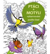 Vybarvování podle čísel: Ptáci a motýli