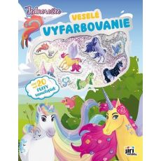 Veselé vyfarbovanie so super samolepkami Jednorožc