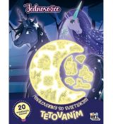 Maľovanky so svietiacim tetovaním Jednorožce