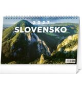 Stolový kalendár Slovensko 2027, 23,1 x 14,5 cm