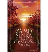 Západ slnka nad čerešňovým sadom