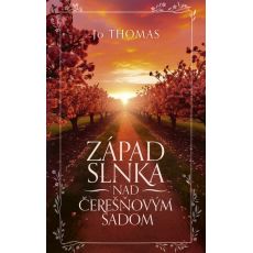 Západ slnka nad čerešňovým sadom