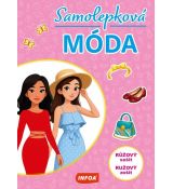 Samolepková móda - ružový zošit