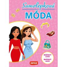Samolepková móda - ružový zošit