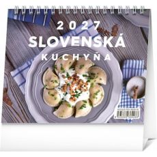 Stolový kalendár Slovenská kuchyňa 2027, 16,5 x 13