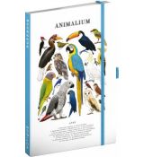 NOTIQUE Notes Animalium – Vtáky, linajkovaný, 13 x