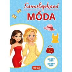 Samolepková móda - modrý zošit