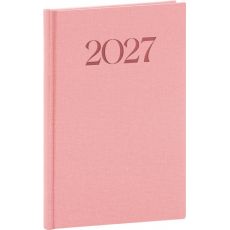 Týždenný diár Biella 2027, ružový