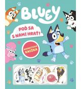 Bluey - Magnetická knižka - Poď sa s nami hrať