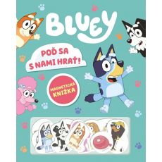 Bluey - Magnetická knižka - Poď sa s nami hrať