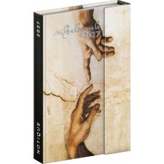 NOTIQUE Týždenný magnetický diár Michelangelo 2027, 11 x 16 cm