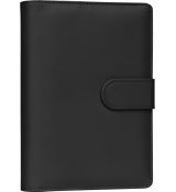Refill – Týždenný krúžkový diár s vymeniteľnými listami 2027, čierny, 12,5 x 19 cm