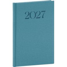 Týždenný diár Biella 2027, modrý
