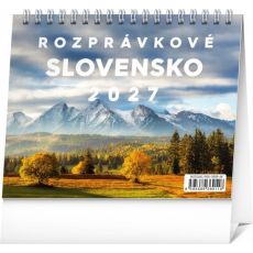 Stolový kalendár Rozprávkové Slovensko 2027, 16,5 x 13 cm