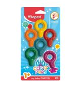 Voskovky MAPED "COLOR`PEPS Baby Crayons", 6 ks