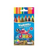 Voskovky Ocean World trojhranné JUMBO 12 ks